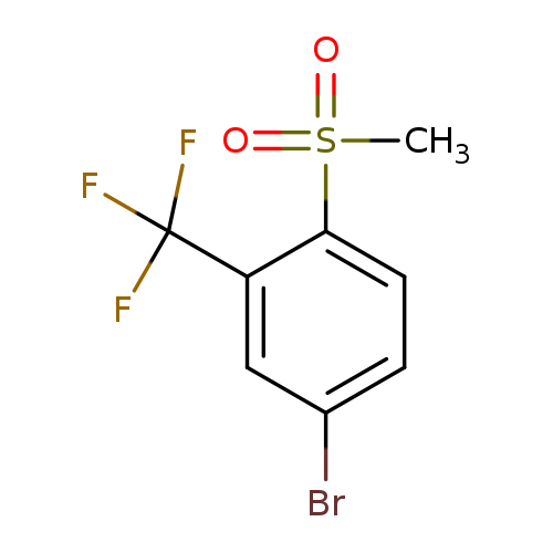 Brc1ccc(c(c1)C(F)(F)F)S(=O)(=O)C