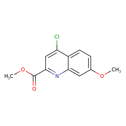 COc1ccc2c(c1)nc(cc2Cl)C(=O)OC