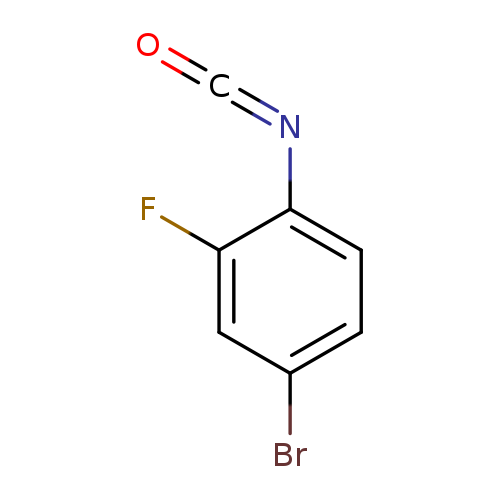 O=C=Nc1ccc(cc1F)Br
