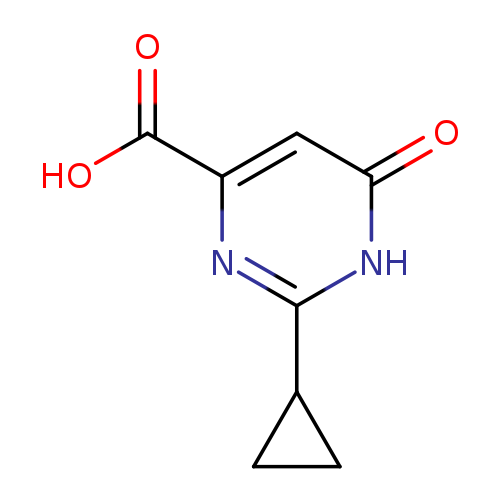 OC(=O)c1cc(=O)[nH]c(n1)C1CC1