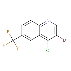 Brc1cnc2c(c1Cl)cc(cc2)C(F)(F)F