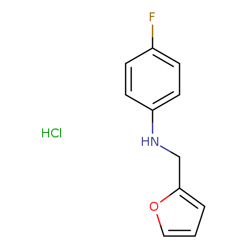 Fc1ccc(cc1)NCc1ccco1.Cl