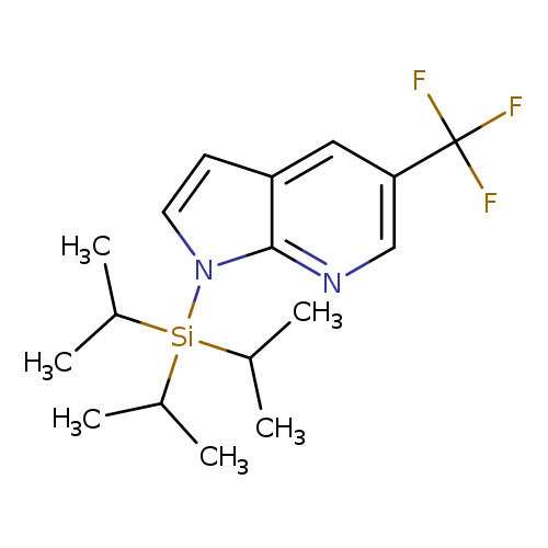 CC([Si](n1ccc2c1ncc(c2)C(F)(F)F)(C(C)C)C(C)C)C