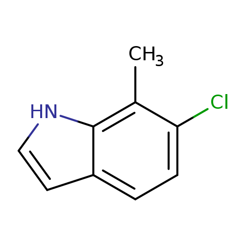 Clc1ccc2c(c1C)[nH]cc2