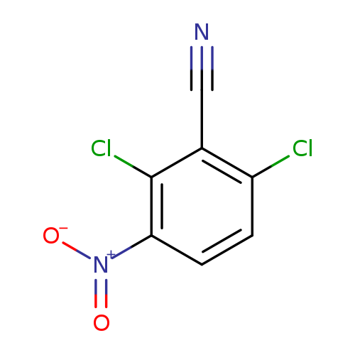 N#Cc1c(Cl)ccc(c1Cl)[N+](=O)[O-]