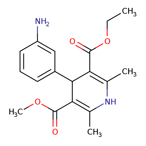 CCOC(=O)C1=C(C)NC(=C(C1c1cccc(c1)N)C(=O)OC)C