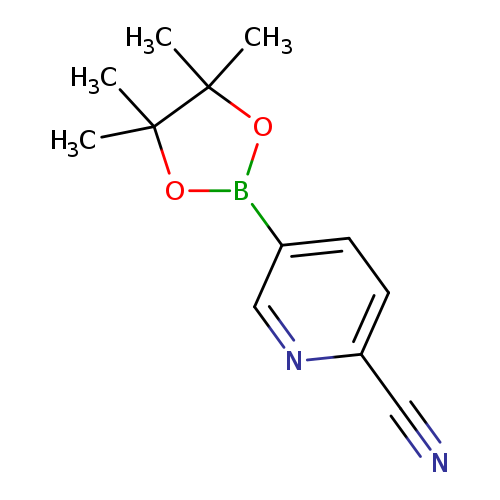 N#Cc1ccc(cn1)B1OC(C(O1)(C)C)(C)C