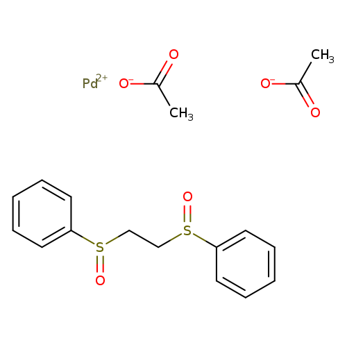 O=S(c1ccccc1)CCS(=O)c1ccccc1.[O-]C(=O)C.[O-]C(=O)C.[Pd+2]