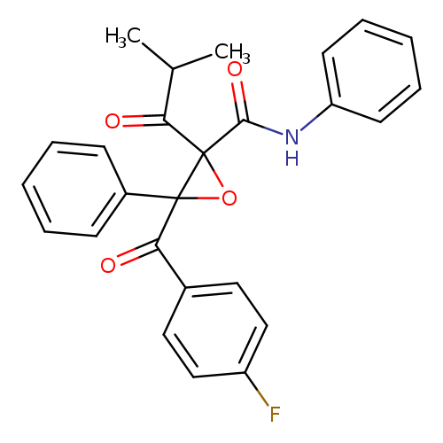 Fc1ccc(cc1)C(=O)C1(OC1(C(=O)Nc1ccccc1)C(=O)C(C)C)c1ccccc1
