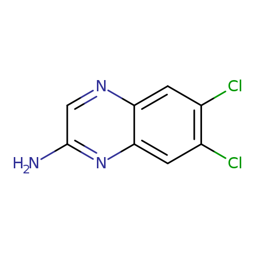 Nc1cnc2c(n1)cc(c(c2)Cl)Cl