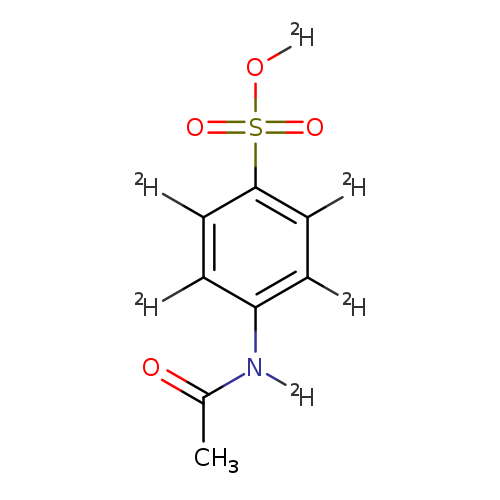 O([2H])S(=O)(=O)c1c([2H])c([2H])c(c(c1[2H])[2H])N(C(=O)C)[2H]