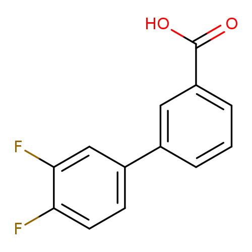 OC(=O)c1cccc(c1)c1ccc(c(c1)F)F