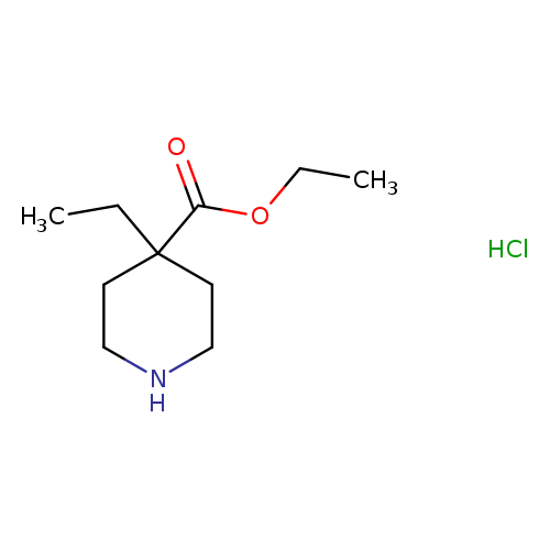 CCC1(CCNCC1)C(=O)OCC.Cl