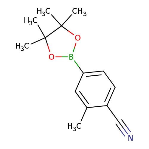 N#Cc1ccc(cc1C)B1OC(C(O1)(C)C)(C)C