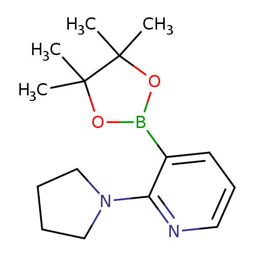 CC1(C)OB(OC1(C)C)c1cccnc1N1CCCC1