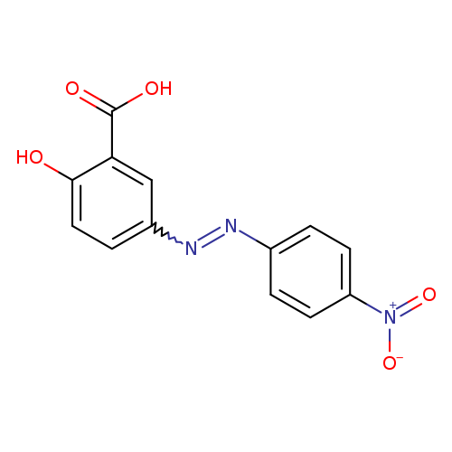 [O-][N+](=O)c1ccc(cc1)N=Nc1ccc(c(c1)C(=O)O)O