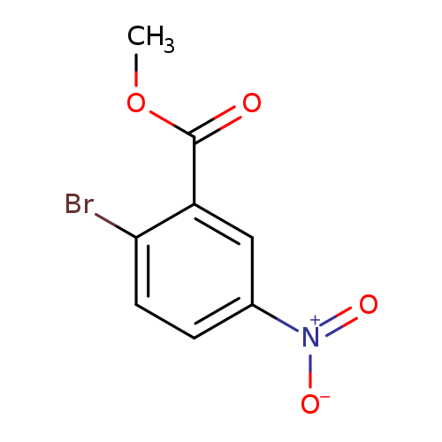 COC(=O)c1cc(ccc1Br)[N+](=O)[O-]