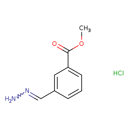 NN=Cc1cccc(c1)C(=O)OC.Cl