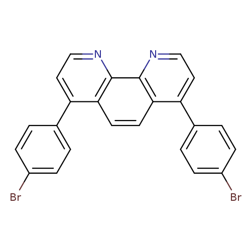 Brc1ccc(cc1)c1ccnc2c1ccc1c2nccc1c1ccc(cc1)Br