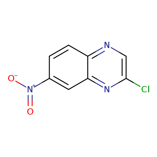 [O-][N+](=O)c1cc2nc(Cl)cnc2cc1