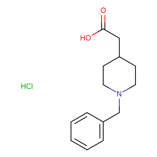 OC(=O)CC1CCN(CC1)Cc1ccccc1.Cl