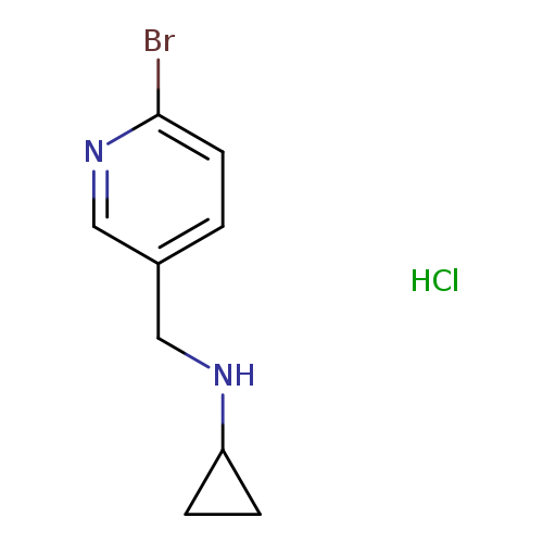 Brc1ccc(cn1)CNC1CC1.Cl