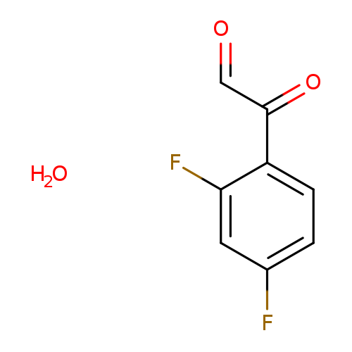 O=CC(=O)c1ccc(cc1F)F.O