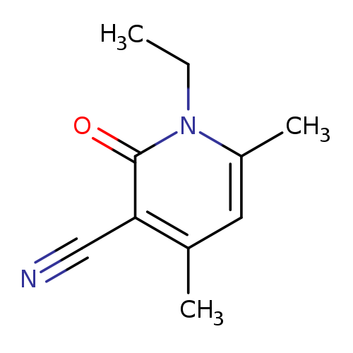 CCn1c(C)cc(c(c1=O)C#N)C
