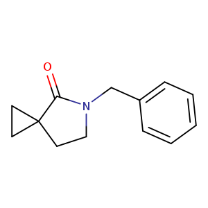 O=C1N(CCC21CC2)Cc1ccccc1