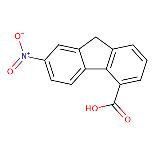 [O-][N+](=O)c1ccc2c(c1)Cc1c2c(ccc1)C(=O)O