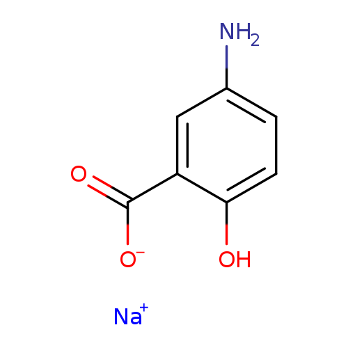 Nc1ccc(c(c1)C(=O)[O-])O.[Na+]