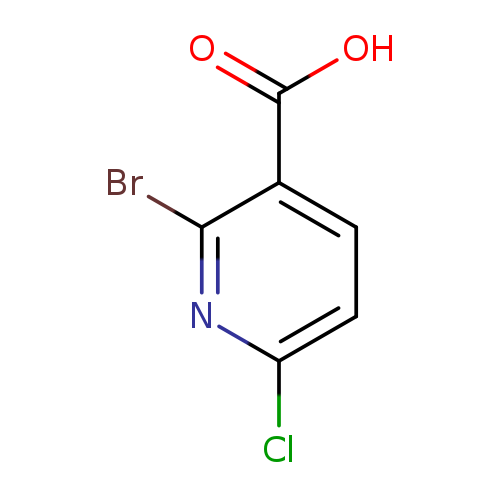 OC(=O)c1ccc(nc1Br)Cl