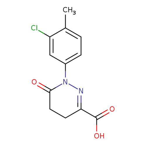 O=C1CCC(=NN1c1ccc(c(c1)Cl)C)C(=O)O