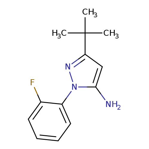 Fc1ccccc1n1nc(cc1N)C(C)(C)C