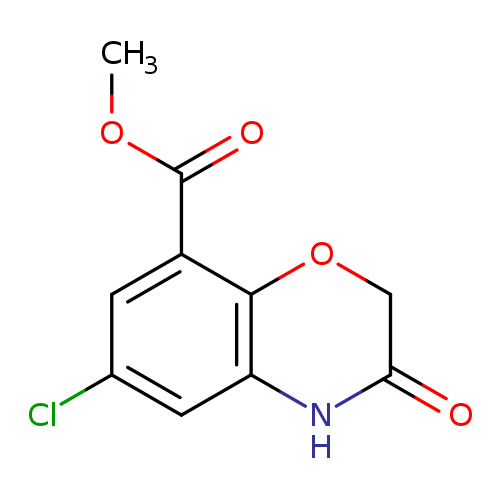 COC(=O)c1cc(Cl)cc2c1OCC(=O)N2