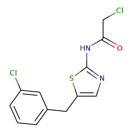 ClCC(=O)Nc1ncc(s1)Cc1cccc(c1)Cl