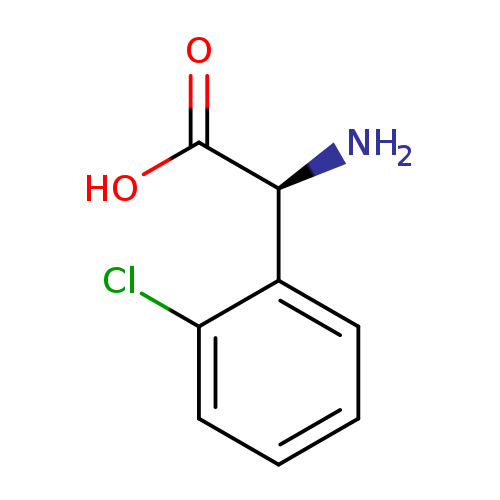 OC(=O)[C@H](c1ccccc1Cl)N