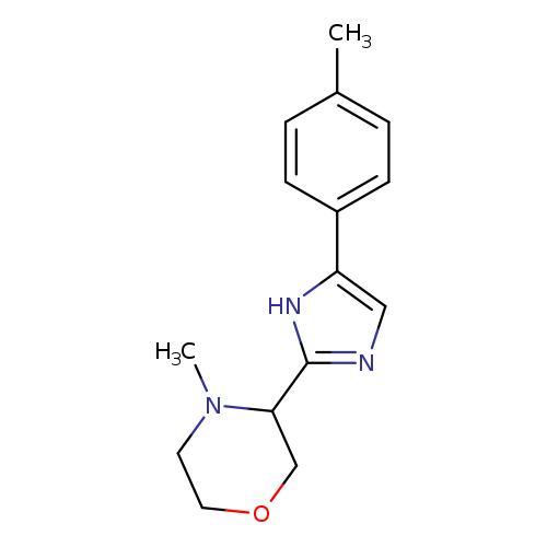 CN1CCOCC1c1ncc([nH]1)c1ccc(cc1)C