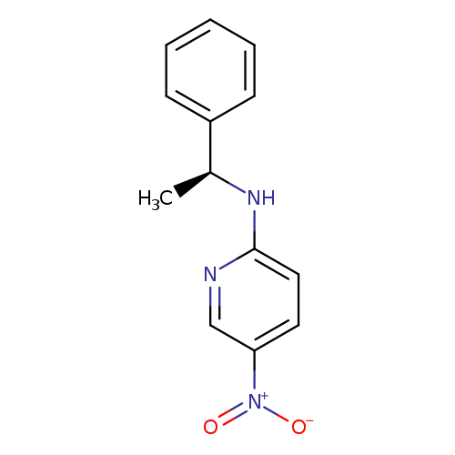 C[C@@H](c1ccccc1)Nc1ccc(cn1)[N+](=O)[O-]