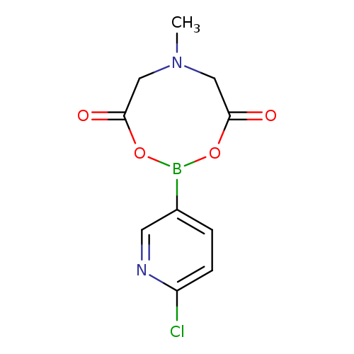 CN1CC(=O)OB(OC(=O)C1)c1ccc(nc1)Cl