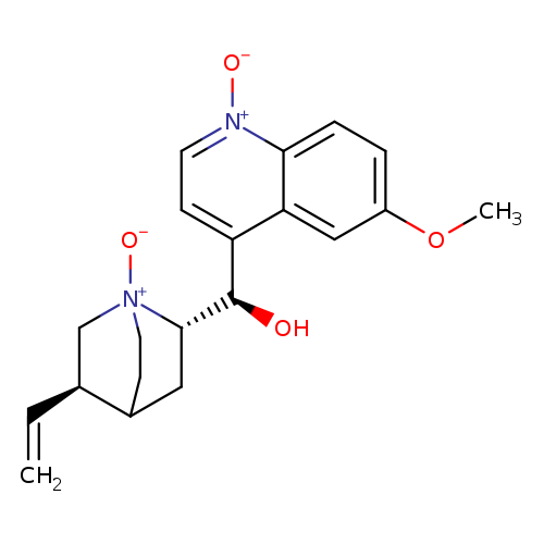 C=C[C@H]1C[N+]2([O-])CCC1C[C@H]2[C@@H](c1cc[n+](c2c1cc(OC)cc2)[O-])O