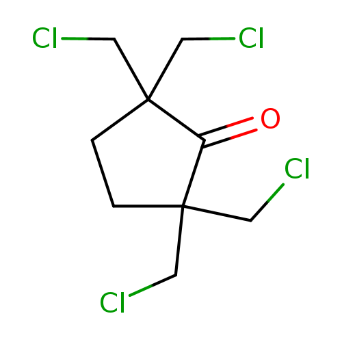 ClCC1(CCl)CCC(C1=O)(CCl)CCl