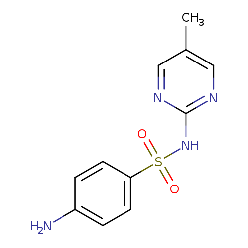 Cc1cnc(nc1)NS(=O)(=O)c1ccc(cc1)N