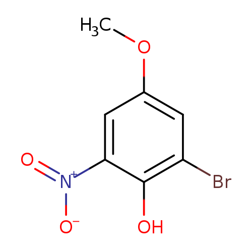 COc1cc(Br)c(c(c1)[N+](=O)[O-])O