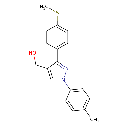 OCc1cn(nc1c1ccc(cc1)SC)c1ccc(cc1)C