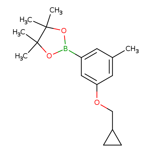 Cc1cc(OCC2CC2)cc(c1)B1OC(C(O1)(C)C)(C)C