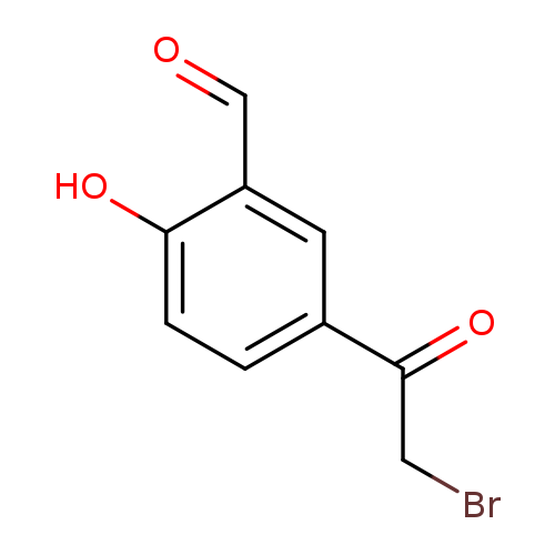 BrCC(=O)c1ccc(c(c1)C=O)O