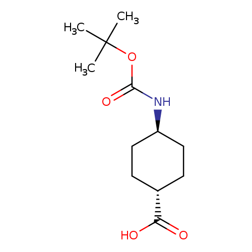 O=C(OC(C)(C)C)N[C@@H]1CC[C@H](CC1)C(=O)O