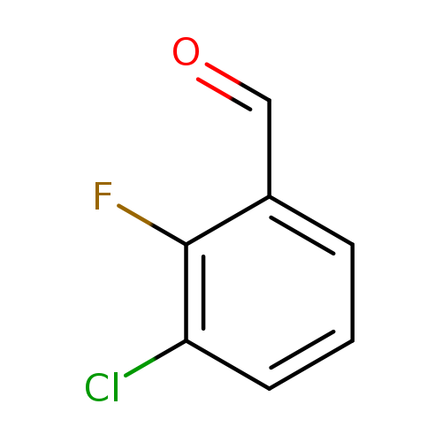 O=Cc1cccc(c1F)Cl