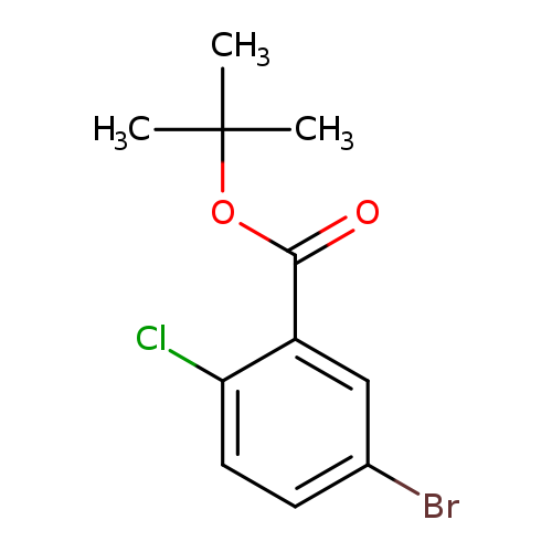 O=C(c1cc(Br)ccc1Cl)OC(C)(C)C